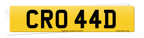 Registration number CRO 44D